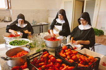 Pomodori, Monastero Benedettino, Boville Ernica, clausura